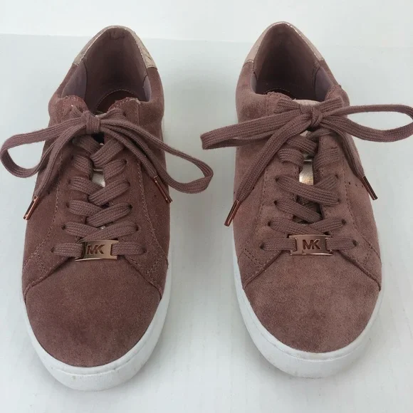 Michael Kors Women's Dusty Rose Suede Sneakers - Picture 5 of 15
